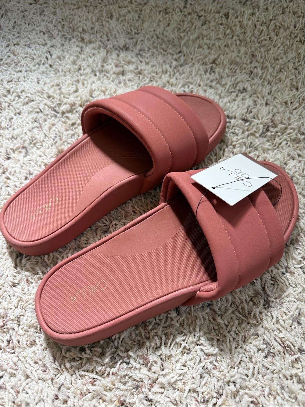 CALIA by Carrie Underwood Women's SoleForm Slide Size 8 Warm Terracotta